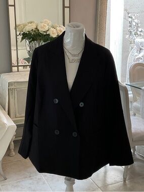 Torrid Black Double-Breasted Blazer Jacket